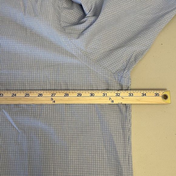 Polo Ralph Lauren Button Down Shirt Men's 4XB Blue White Plaid Check Long Sleeve - Picture 5 of 6